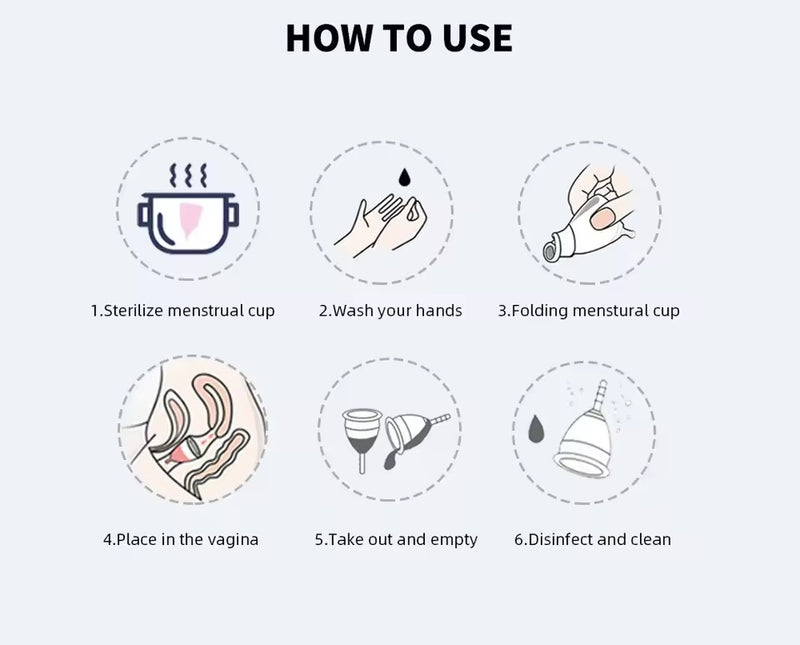 Silicone Menstrual Cup Set with Portable Sterilizer Box – Hygienic Reusable and Travel-Friendly