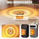 Portable Electric Heater 500W – Plug in Mini Space Heater with Thermostat