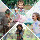 Rechargeable Bubble Gun – Bazooka Bubble Machine Toy for Kids