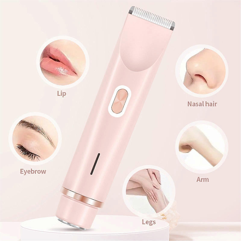 Dual Head Electric Lady Shaver – Waterproof Wet & Dry Hair Remover