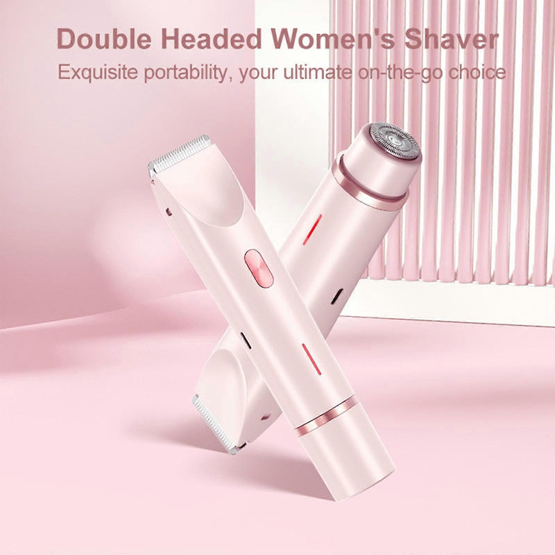 Dual Head Electric Lady Shaver – Waterproof Wet & Dry Hair Remover