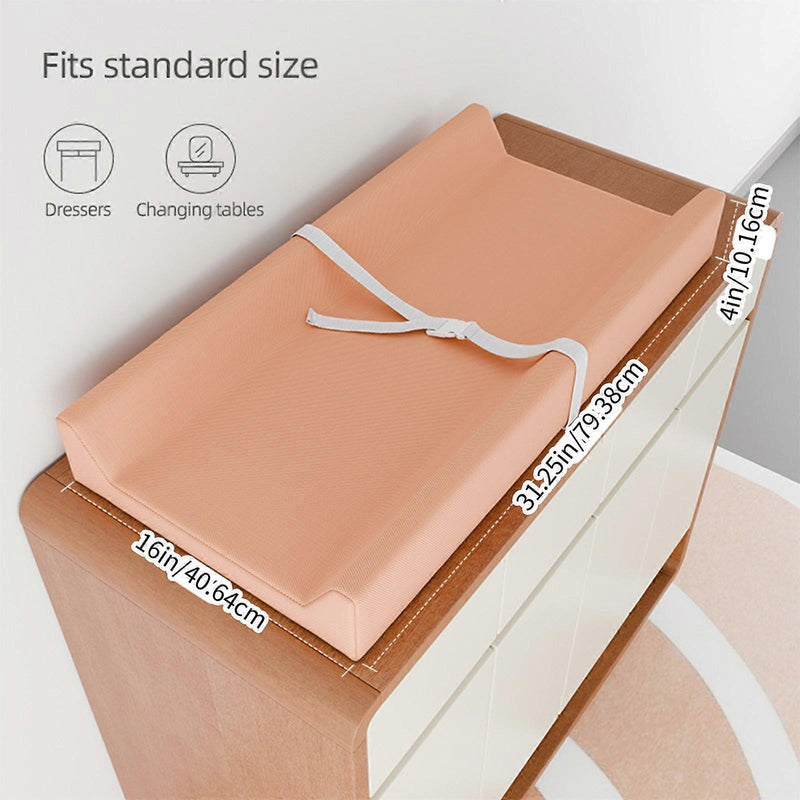 Vegan Leather Baby Changing Mat – Waterproof & Easy-Clean PU Cover