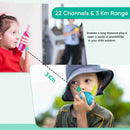 Kids Walkie Talkies Set of 2 – Two-Way Radio with LCD & Flashlight 3-Mile Range