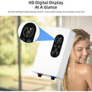 Electric Shower Set 5500W – Tankless Instant Hot Water Heater with Hose Shower Head Inlet Pipe and Thermostatic Valve