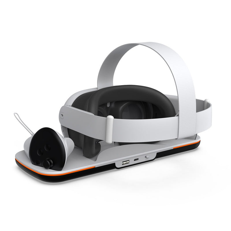 Meta Quest 3 Charging Dock – Fast-Charge Stand with 2 Batteries & USB-C
