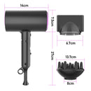 1800W Ionic Hair Dryer with Diffuser – Fast Drying Portable for Home Salon & Travel