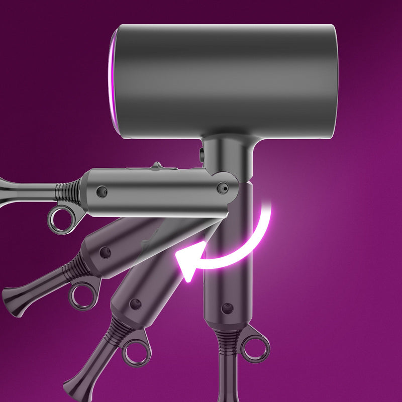 1800W Ionic Hair Dryer with Diffuser – Fast Drying Portable for Home Salon & Travel
