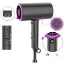 1800W Ionic Hair Dryer with Diffuser – Fast Drying Portable for Home Salon & Travel