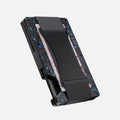 Minimalist Metal Wallet with Money Clip - Forged Carbon RFID Card Holder
