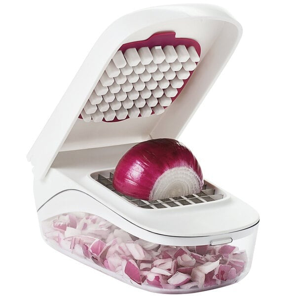 Quick Push Vegetable Chopper – Dicer & Cutter for Fruit & Veg