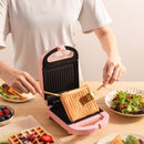 2-in-1 Sandwich Maker & Toaster – Non-Stick Auto Sealing Plates