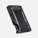 Minimalist Metal Wallet with Money Clip - Forged Carbon RFID Card Holder