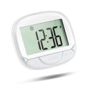 2D Pedometer with Clip – Multi-Functional Step & Calorie Counter Distance Tracker with Clock
