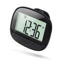 2D Pedometer with Clip – Multi-Functional Step & Calorie Counter Distance Tracker with Clock