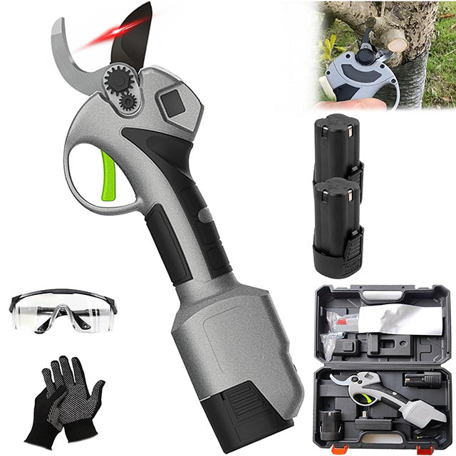 Electric Garden Pruning Shears – Brushless Cordless Secateurs with Battery & Charger