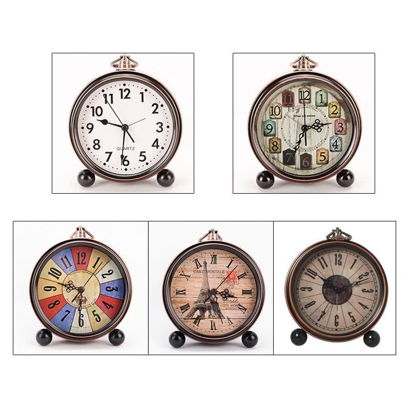 Classic European Design Clock – Silent Non-Ticking Quartz Desk Clock