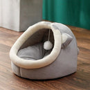Cat Bed with Ball Cushion – Portable Warm Basket for Kittens Cat Ear Design