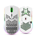 Ultralight Wireless Gaming Mouse – 2.4G Honeycomb RGB Mouse with 6 Programmable Buttons & Adjustable DPI