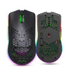 Ultralight Wireless Gaming Mouse – 2.4G Honeycomb RGB Mouse with 6 Programmable Buttons & Adjustable DPI