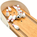Mini Wooden Bowling Game – Tabletop Ten Pin Set for Family Fun & Decompression