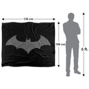 Batman Hush Logo Super Soft Throw Blanket – Silky Touch Front & Sherpa Back