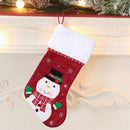 Classic Christmas Stockings – Pack of 2 Embroidered Hanging Christmas Decoration
