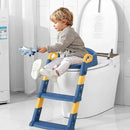 Children's Folding Toilet Training Seat with Ladder – Adjustable Step Stool for Boys & Girls