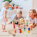 Wooden Marble Run Game –  Educational Marble Construction Toy for Kids