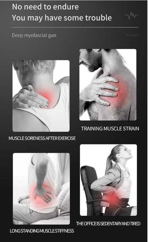 High-Frequency Massage Gun – 32-Speed Deep Tissue Fascia Massager for Neck Back & Muscles
