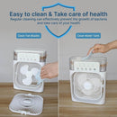 Portable 3-in-1 Cooling Fan & Air Conditioner – Compact Air Cooler with LED Night Light for Home
