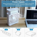 Portable 3-in-1 Cooling Fan & Air Conditioner – Compact Air Cooler with LED Night Light for Home