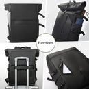 Waterproof Roll-Top Backpack – Travel Laptop Bag with USB Port & Anti-Theft Design