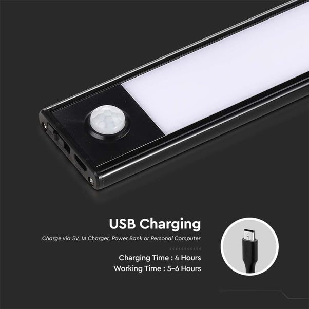 Motion Sensor Lights – USB Rechargeable LED Strip 3 Modes Dimmable Magnetic