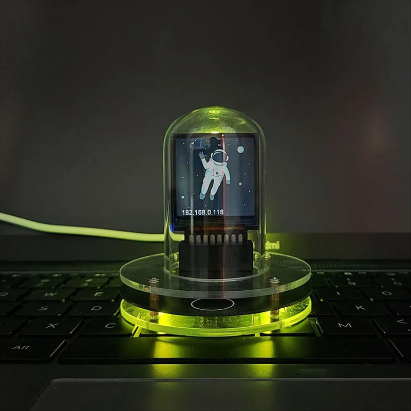 Smart Nixie Tube Clock – WiFi LED Display Vintage Cyberpunk Desk Clock Auto Time Update