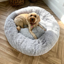 Calming Donut Dog Bed – Plush Anti-Anxiety Pet Bed