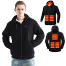 Unisex Heated Hoodie – USB Electric Heated Jacket with 5 Heating Zones