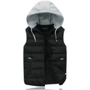 Unisex Winter Padded Body Warmer – Quilted Puffer Gilet with Removable Hood