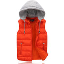 Unisex Winter Padded Body Warmer – Quilted Puffer Gilet with Removable Hood