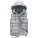 Unisex Winter Padded Body Warmer – Quilted Puffer Gilet with Removable Hood
