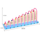 Wooden 10-Column Abacus – Early Learning Math Tool for Addition & Subtraction