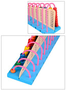 Wooden 10-Column Abacus – Early Learning Math Tool for Addition & Subtraction