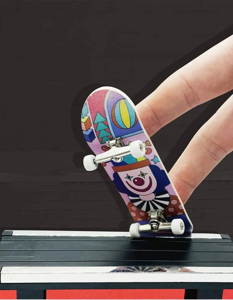 Mini Skateboard Fingerboard – Maple Wood with Alloy Trucks Fun Toy for Kids & Collectors