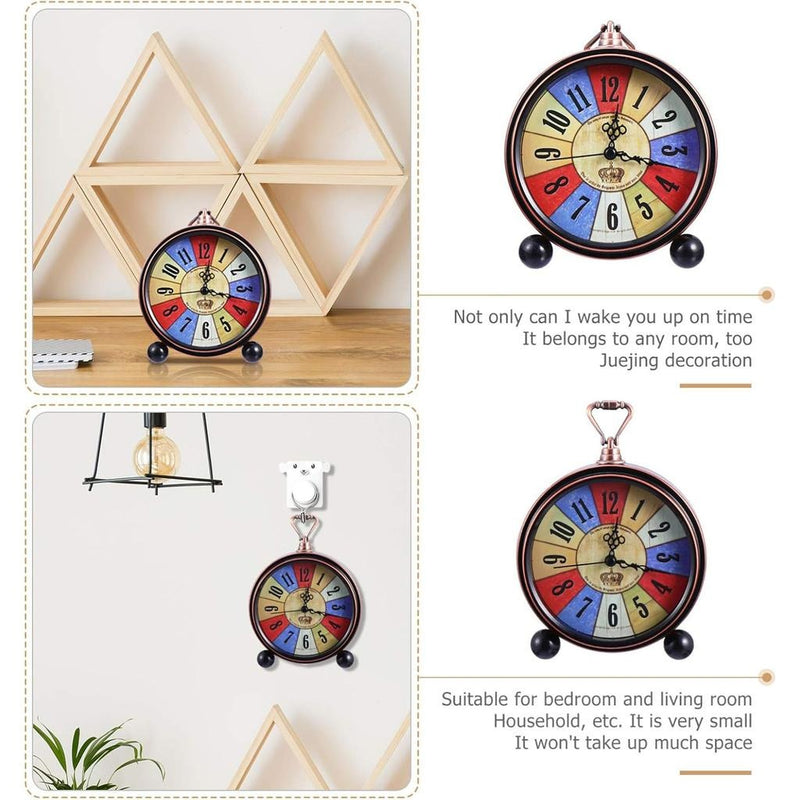 Classic European Design Clock – Silent Non-Ticking Quartz Desk Clock