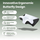 Butterfly Relief Pillow – Ergonomic Memory Foam Neck Pain Pillow