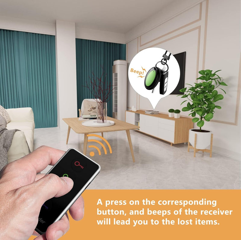 4-in-1 Key Chain Key Finder with LED Light – Color-Coded Key Locator for Keys