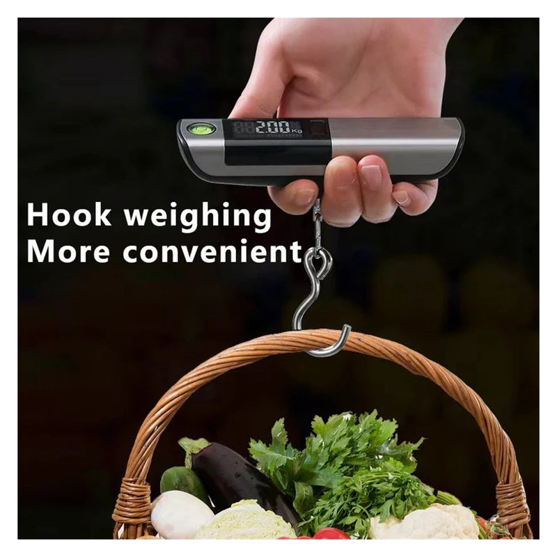 Multifunctional Digital Luggage Weighing Scale – 50kg/110lb Capacity with Measure Tape