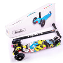 4-Wheel Kick Kids Scooter – Adjustable Height & Flashing Wheels