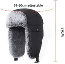 Cold Resistant Trapper Hat – Unisex Waterproof Faux Fur Lined Hat with Ear Protection