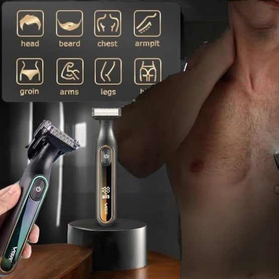 Men’s Beard Trimmer IPX6 Waterproof - VGR V-360 Cordless USB Rechargeable Wet/Dry