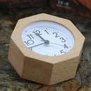 Wooden Analog Alarm Clock – Silent No-Tick Backlight Stylish Home Decor